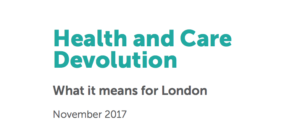 Why devolution of health and care services should do London good
