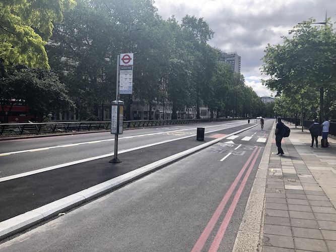 What’s happening with the Park Lane ‘temporary’ cycle lane?