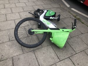 John Vane: Man kicks Lime bike