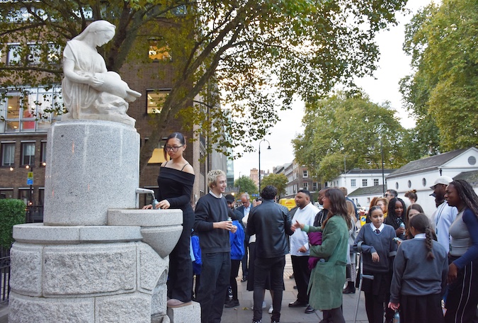 Guilford place fountain, camden after